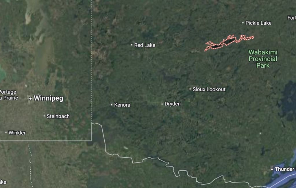 map to Camp Lake St. Joseph