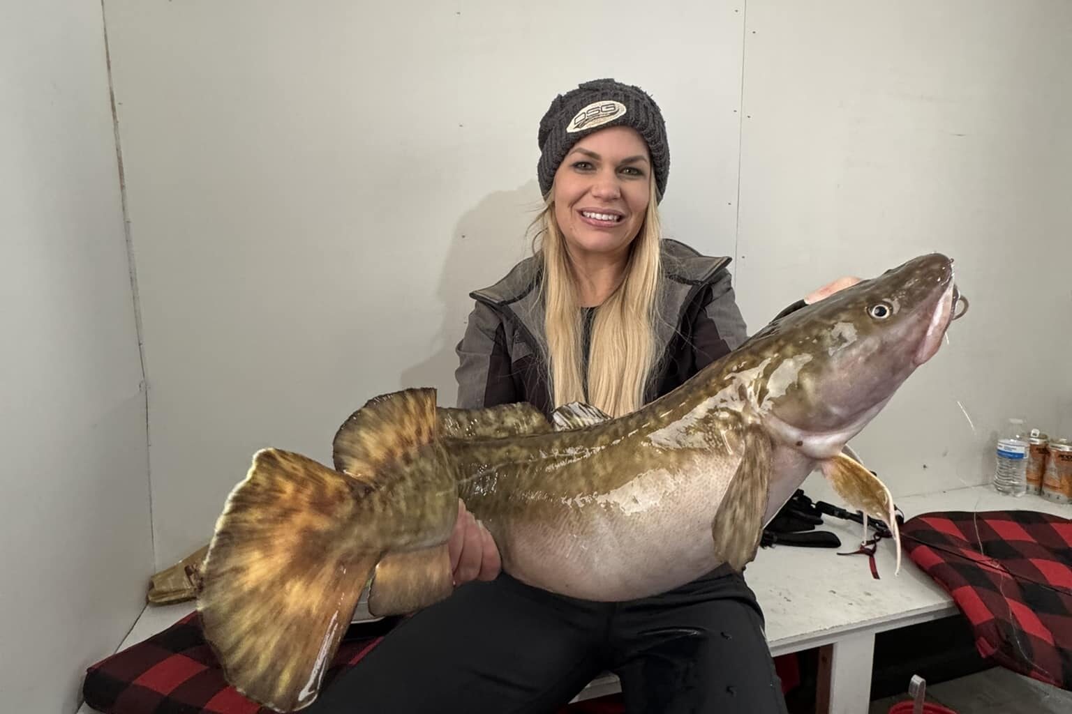 A Lake of the Woods Burbot at River Bend Resort. Nicole Stone Outdoors